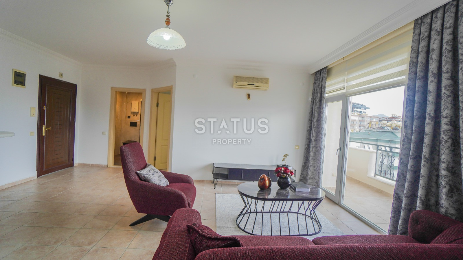 Меблированная квартира 2+1 с видом на крепость в центре Алании, 115 кв.м. фото 4