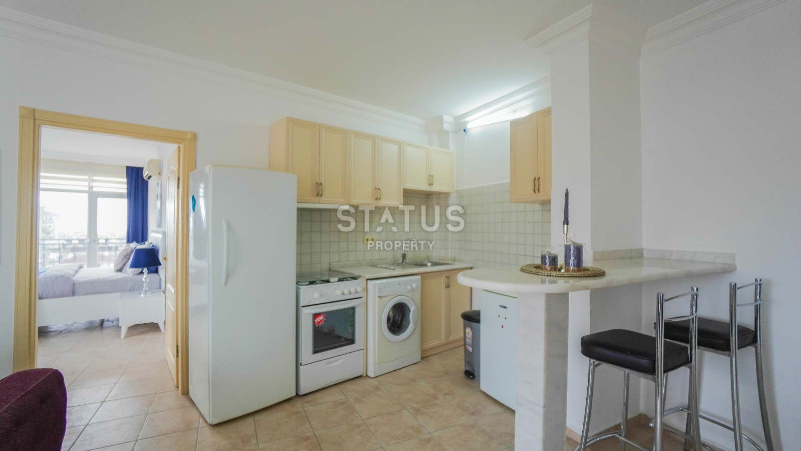 Меблированная квартира 2+1 с видом на крепость в центре Алании, 115 кв.м. фото 7