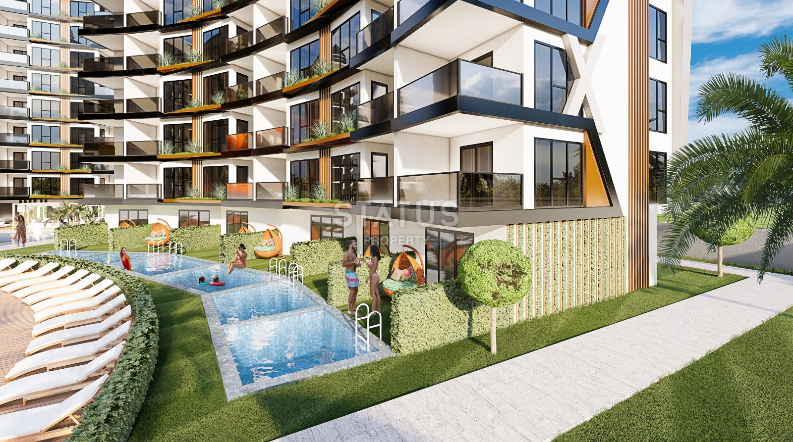 Последняя квартира проекта класса люкс в  привлекательном для инвестиций районе Паяллар,  55-220м.кв фото 14