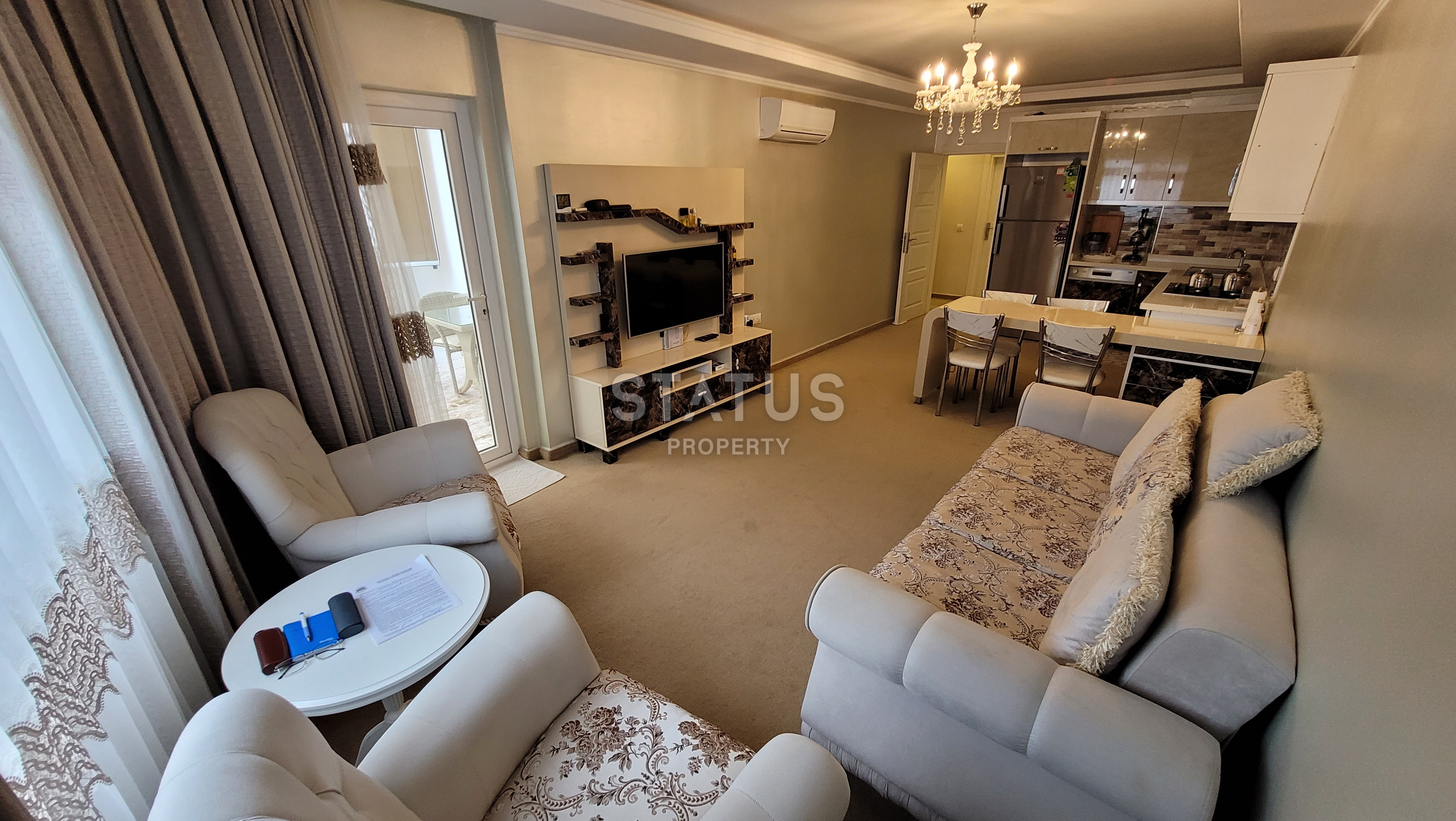 Отличная цена! Меблированная квартира 2+1 с видом на природу и горы в Махмутларе, 120 м2. фото 3