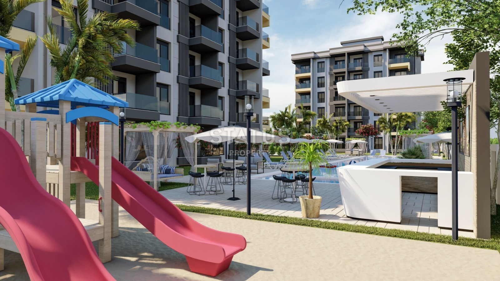 The complex is at the stage of excavation in the Altinkum area, within the reach of Lara beach, from 59 m2. фото 4