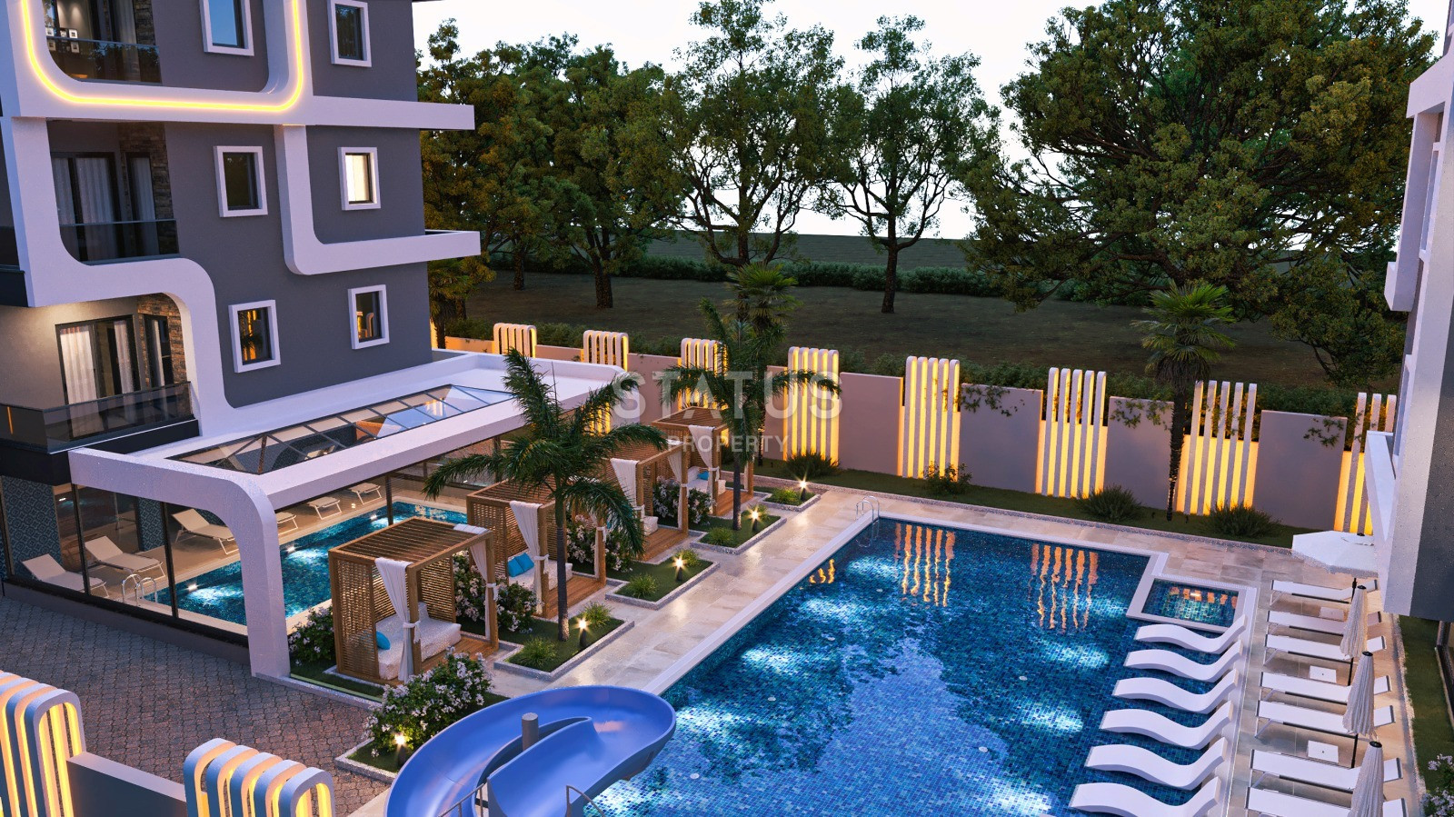 Инвестиционный проект с отельной инфраструктурой в районе Махмутлар в 200 м. от моря. фото 3