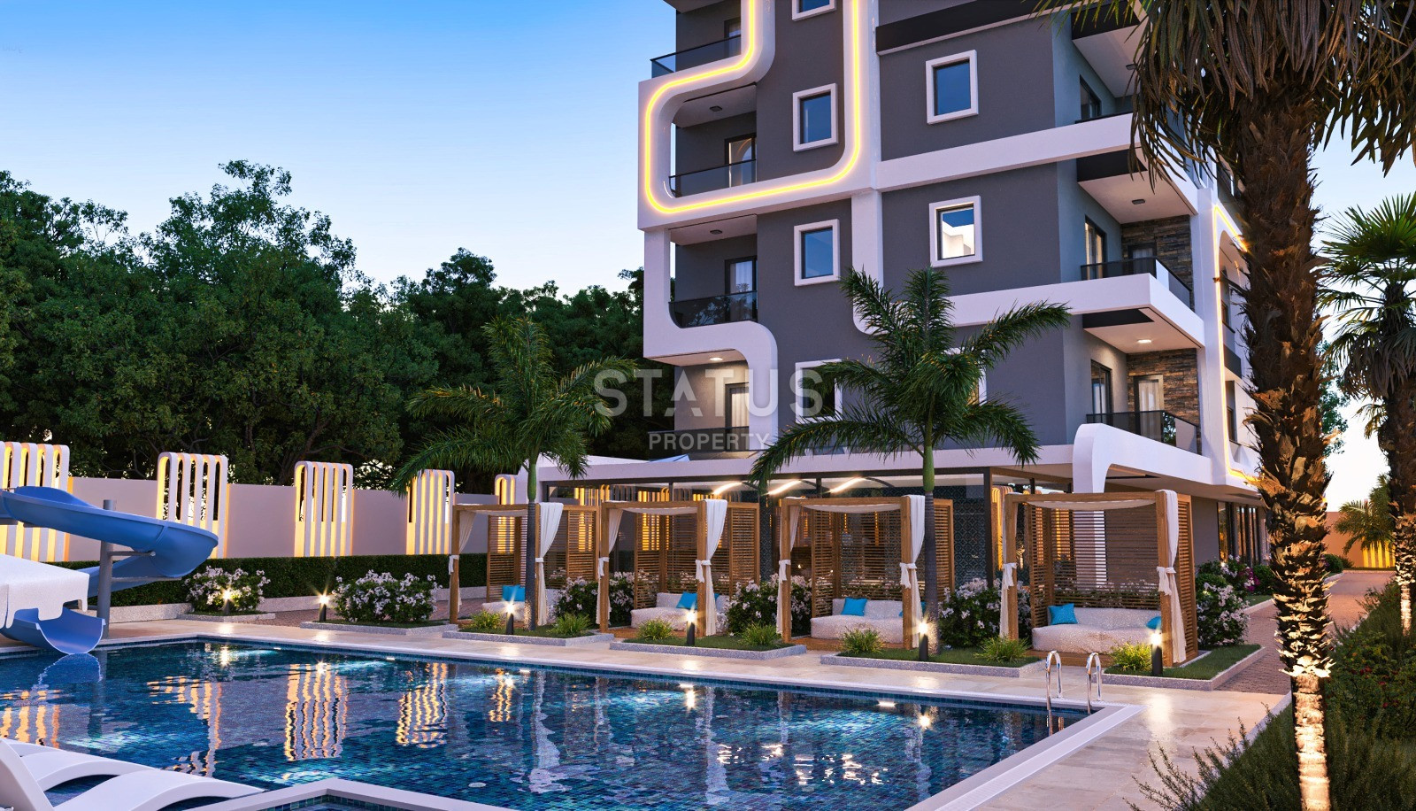 Инвестиционный проект с отельной инфраструктурой в районе Махмутлар в 200 м. от моря. фото 4