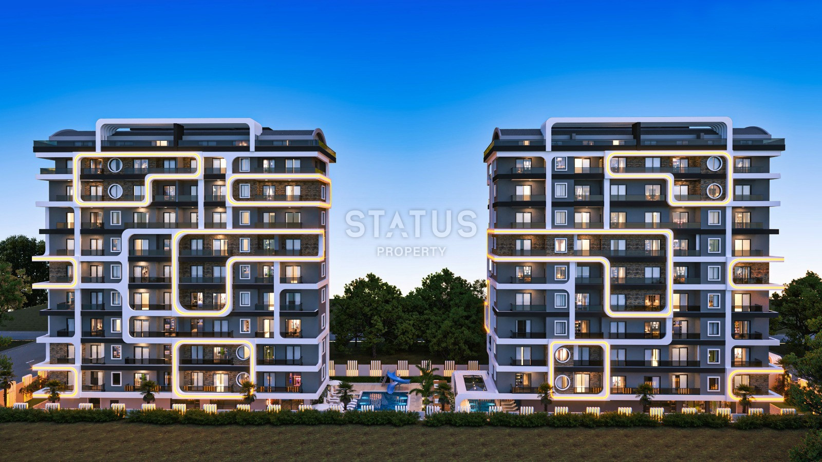 Инвестиционный проект с отельной инфраструктурой в районе Махмутлар в 200 м. от моря. фото 39