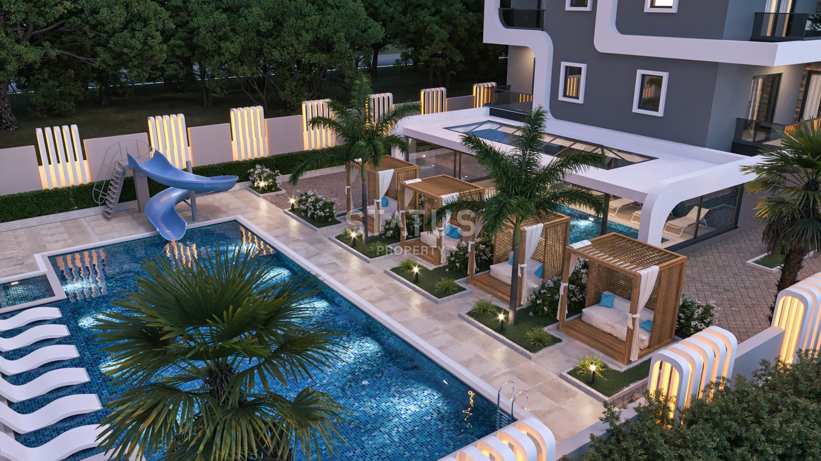 Инвестиционный проект с отельной инфраструктурой в районе Махмутлар в 200 м. от моря. фото 44