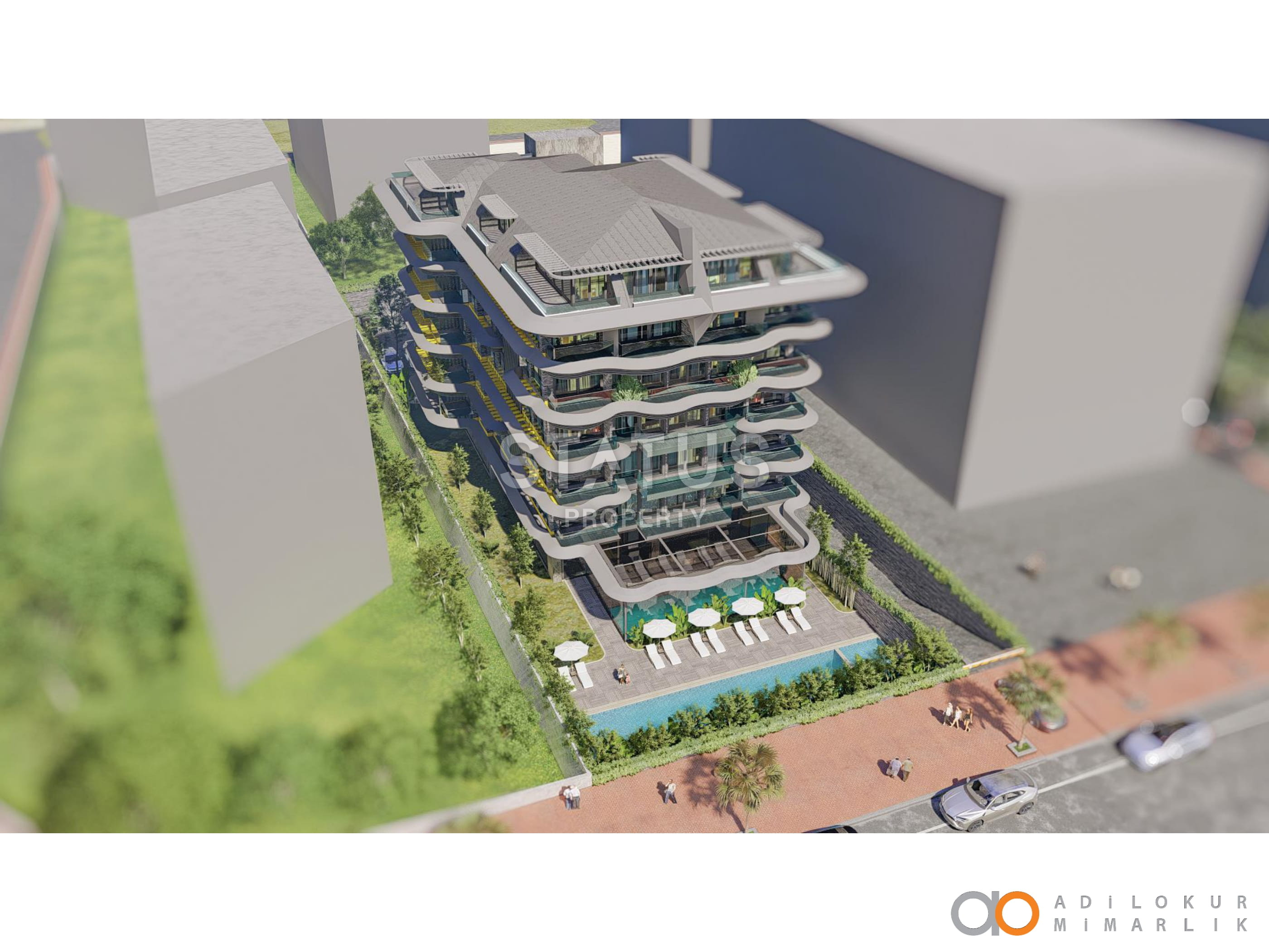 Инвестиционный проект на первой береговой линии в районе Оба, 53-208м.кв фото 3