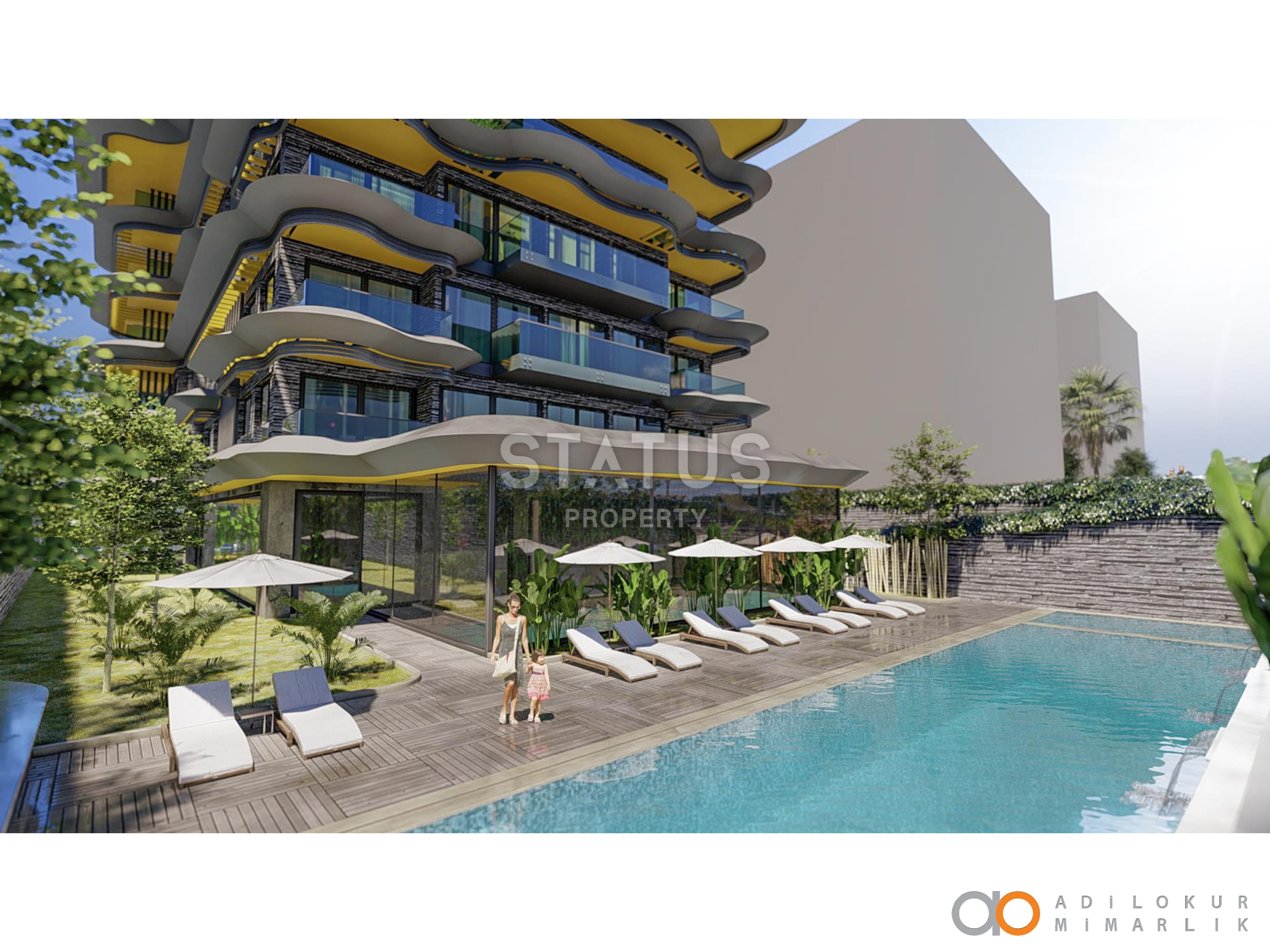 Инвестиционный проект на первой береговой линии в районе Оба, 53-208м.кв фото 5