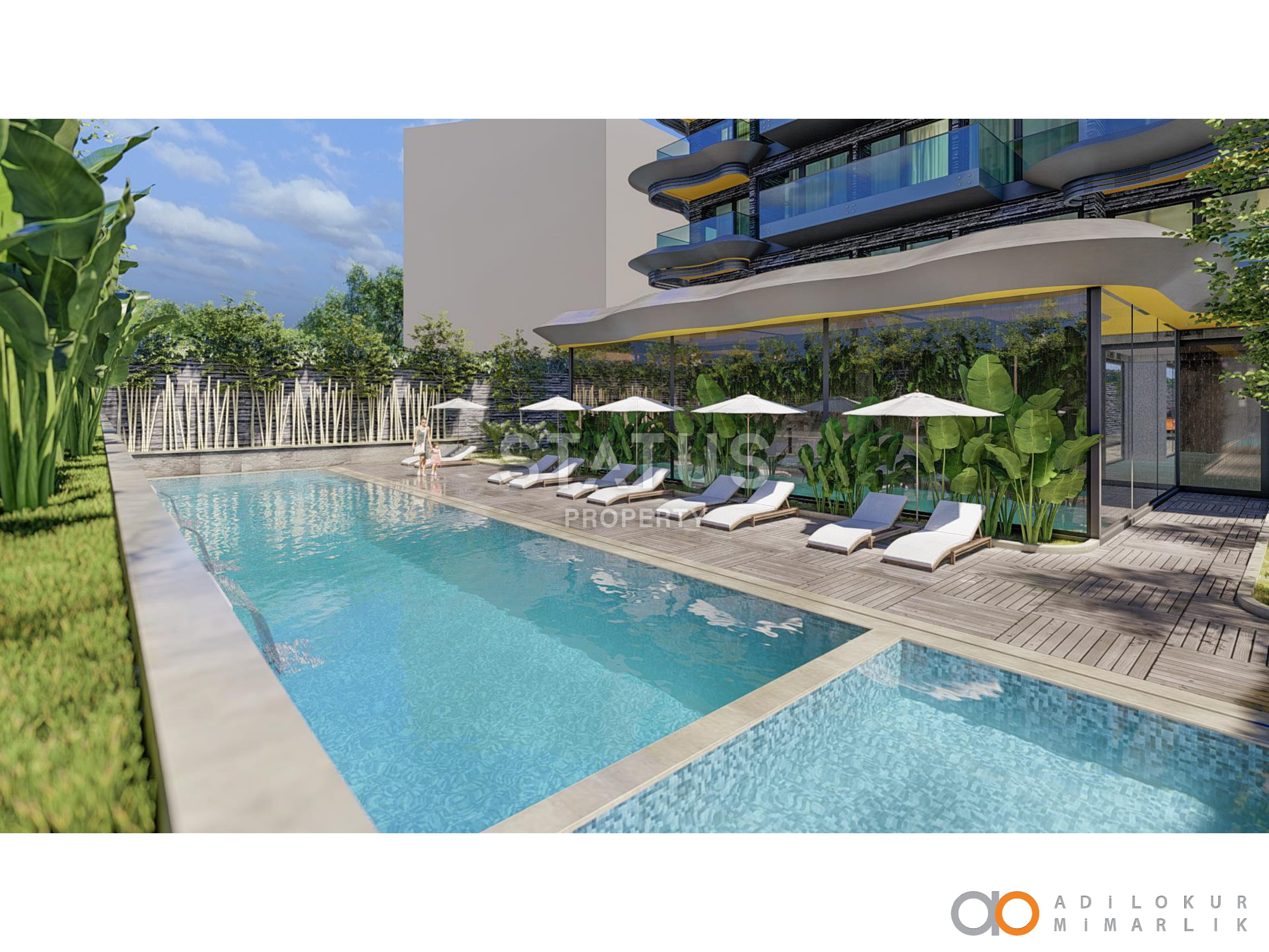 Инвестиционный проект на первой береговой линии в районе Оба, 53-208м.кв фото 8