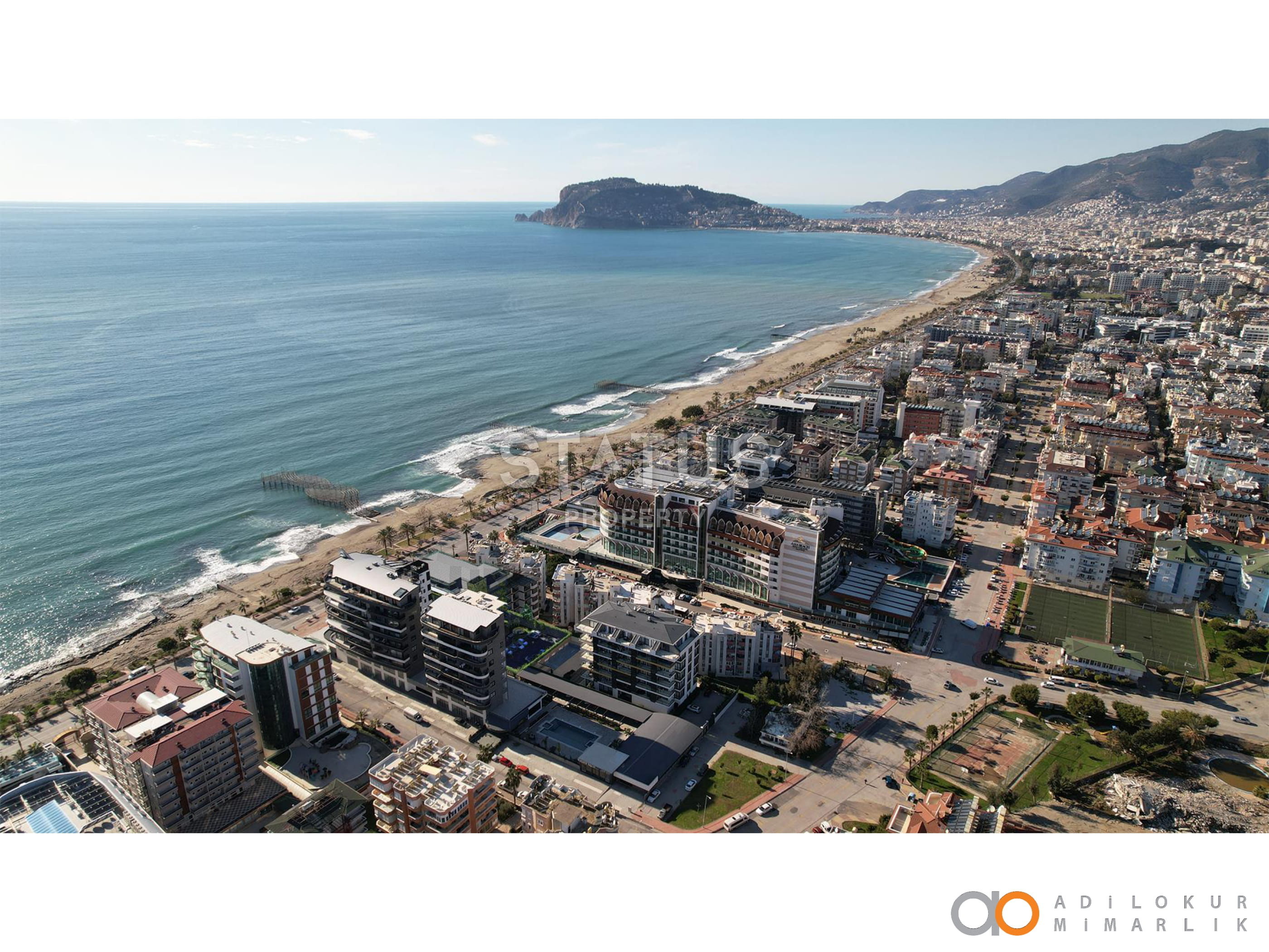 Инвестиционный проект на первой береговой линии в районе Оба, 53-208м.кв фото 9