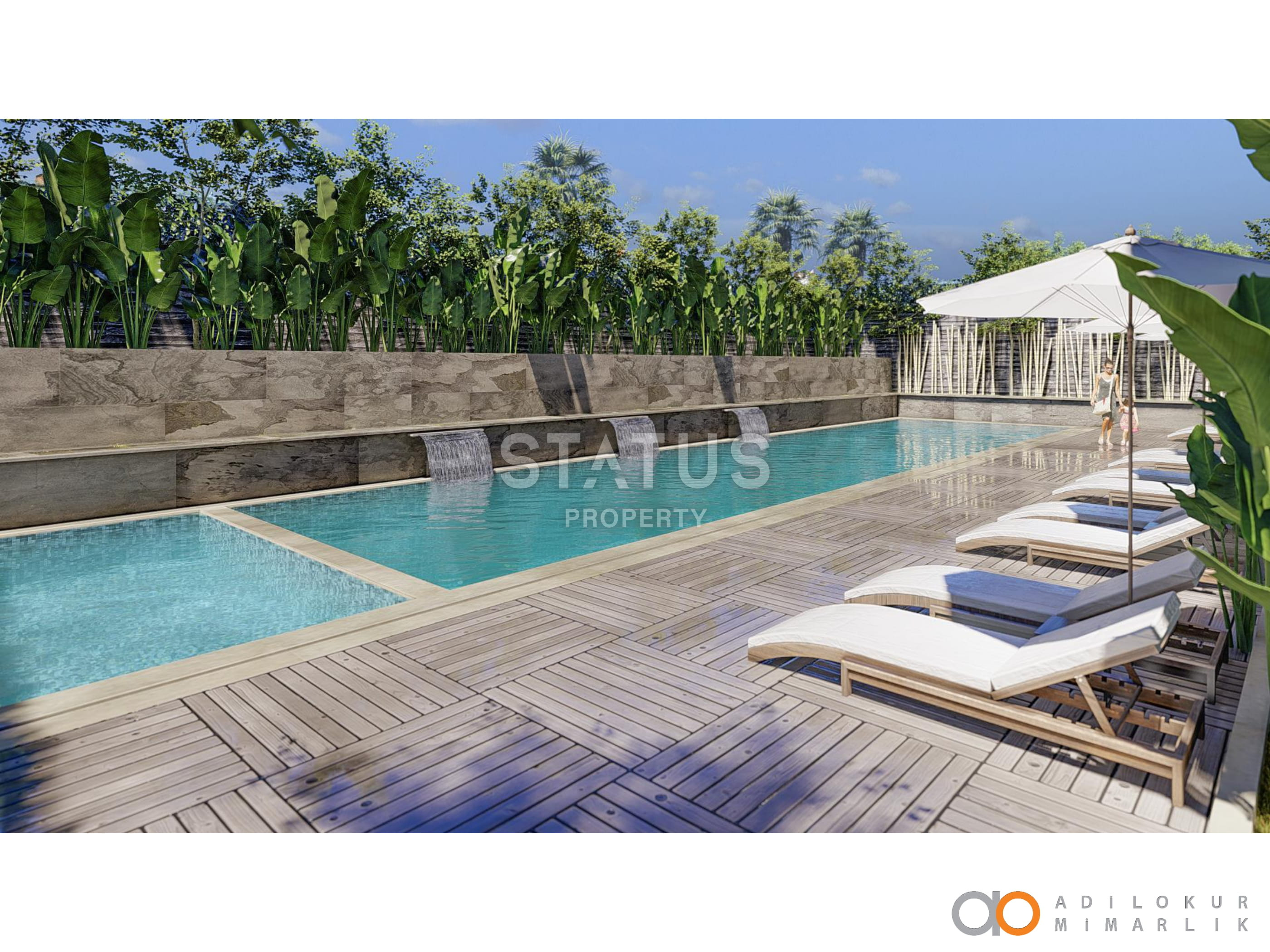 Инвестиционный проект на первой береговой линии в районе Оба, 53-208м.кв фото 10