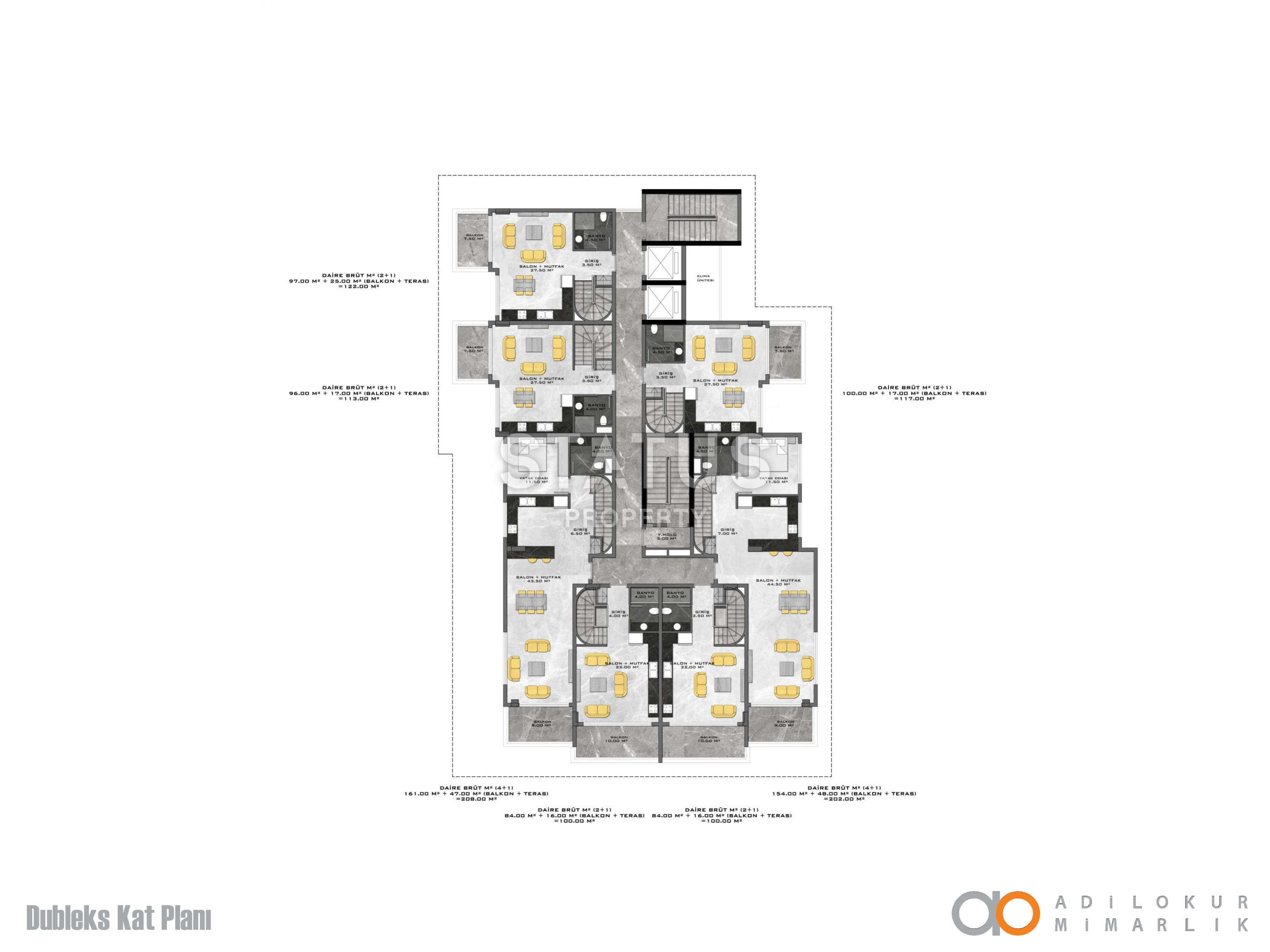 Инвестиционный проект на первой береговой линии в районе Оба, 53-208м.кв фото 33