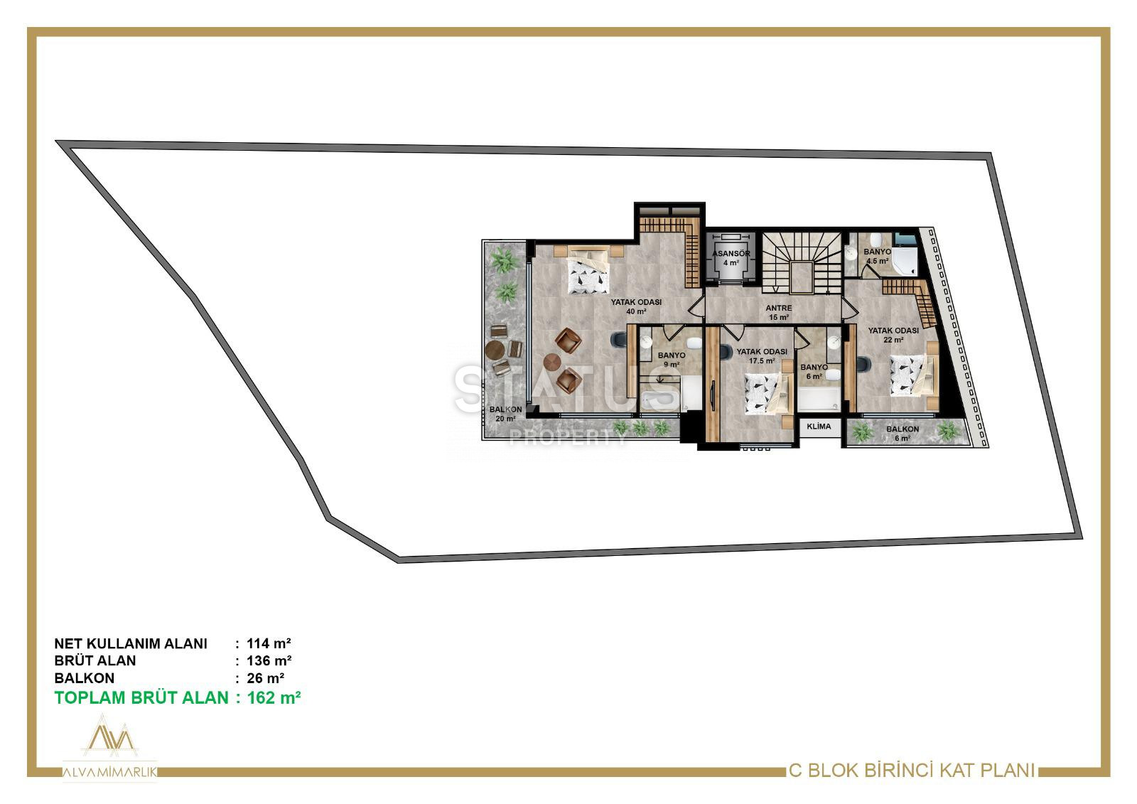 Комплекс вилл с завораживающим видом на Аланию, 476 м2 фото 29
