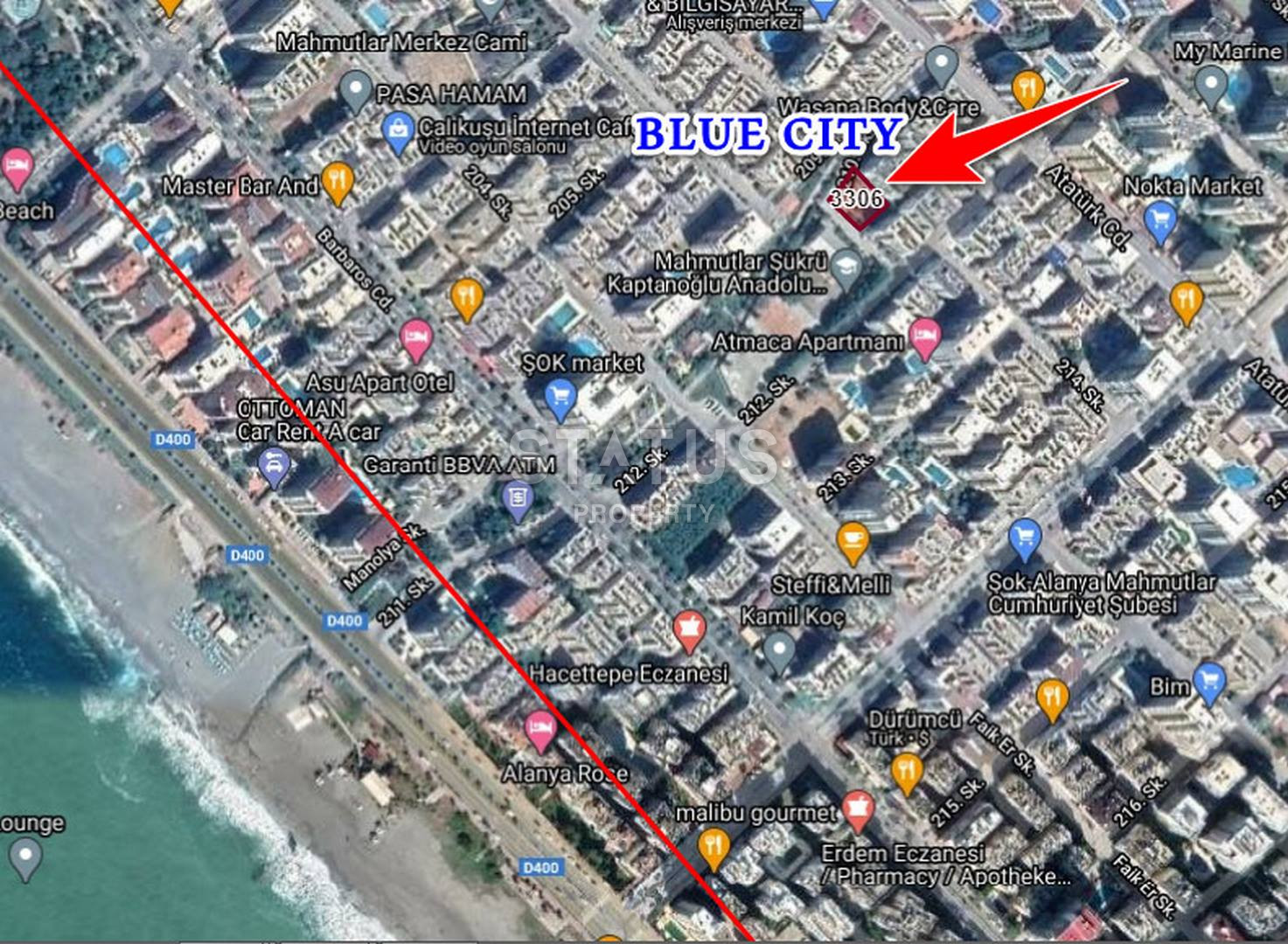 Двухкомнатные апартаменты в новом доме в Махмутларе, 300м к морю фото 4