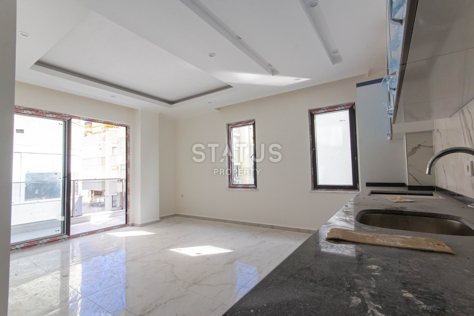 Двухкомнатные апартаменты в новом доме в Махмутларе, 300м к морю фото 14