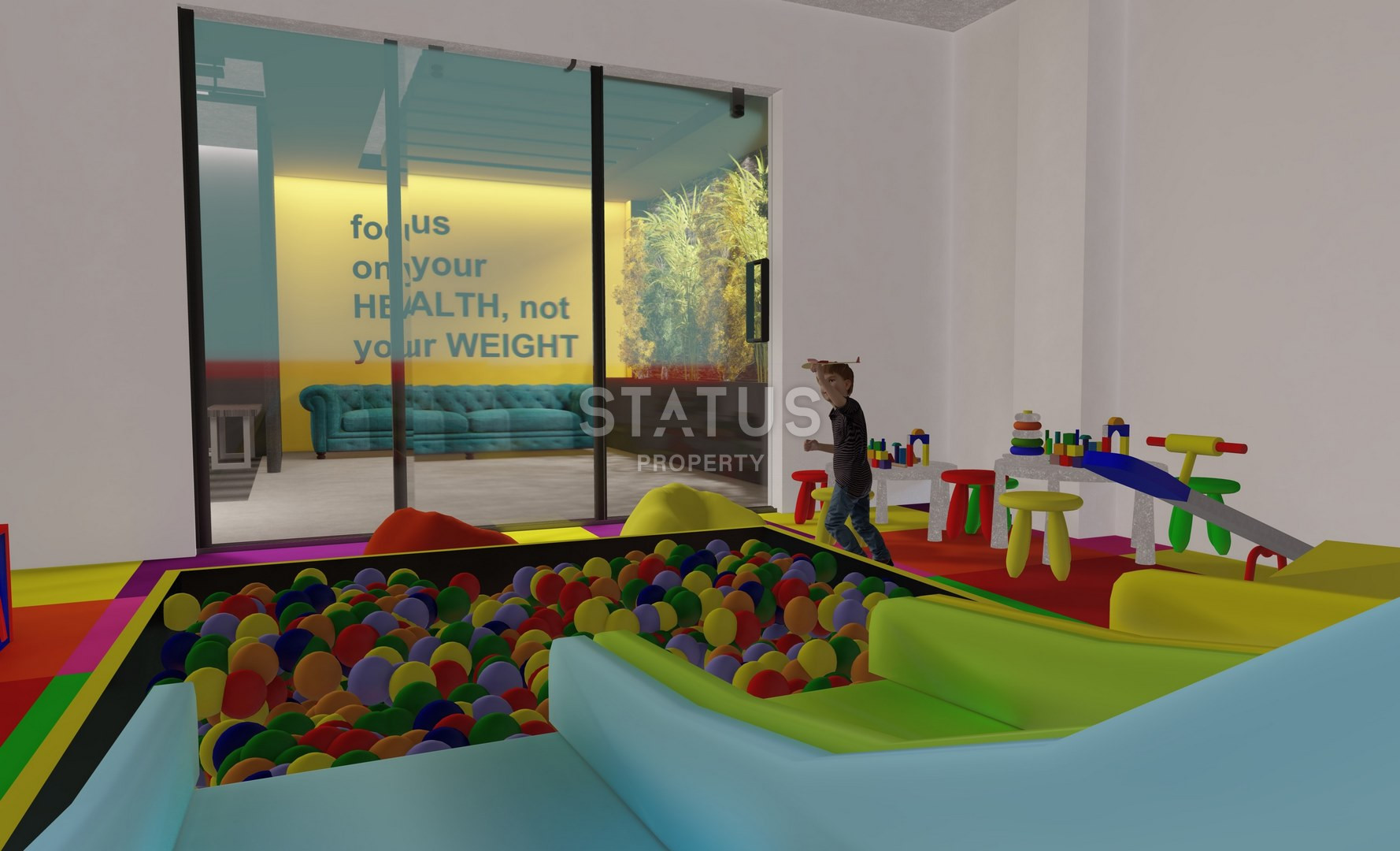 Двухкомнатные апартаменты в новом доме в Махмутларе, 300м к морю фото 24