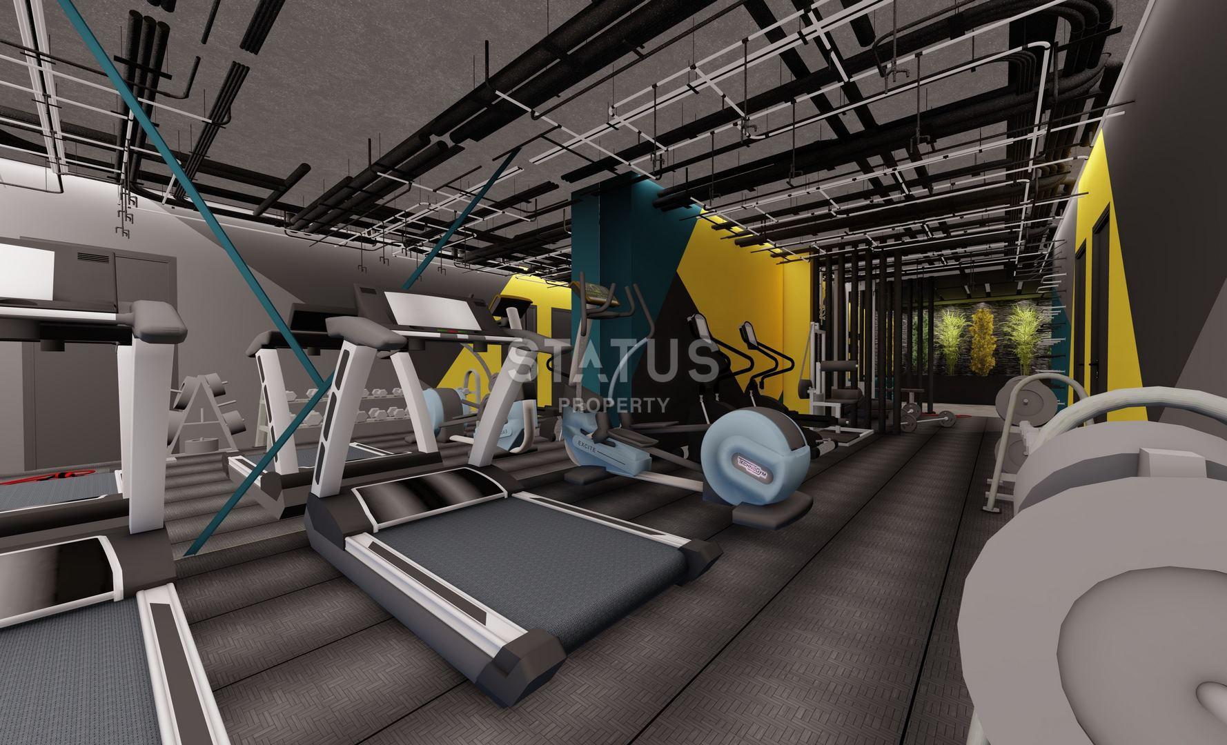 Двухкомнатные апартаменты в новом доме в Махмутларе, 300м к морю фото 25