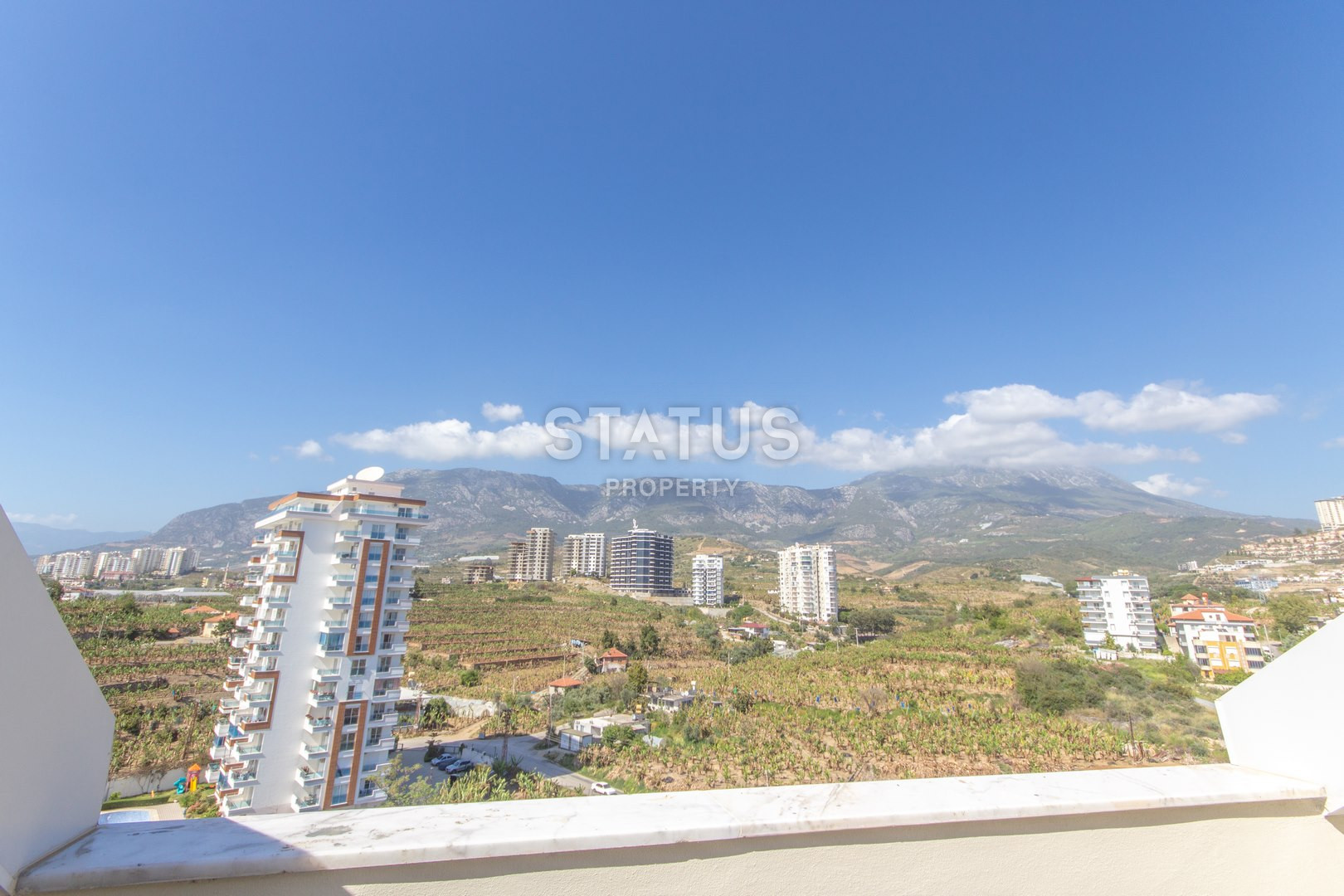 Ters-duplex 3+1 in Mahmutlar with a view of the mountains, the sea and the ancient city of Naula, 140m2 фото 4