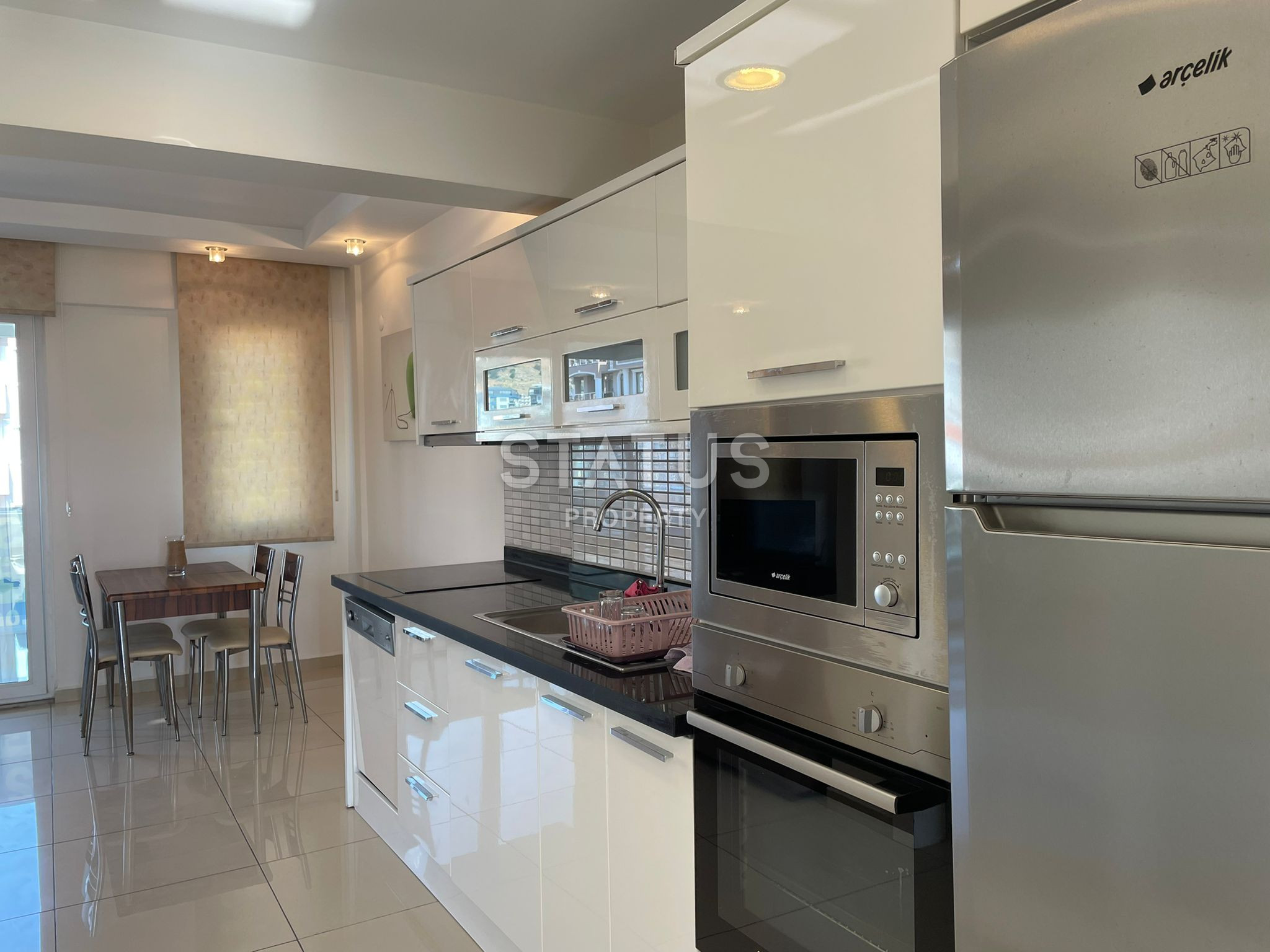 Недорогая квартира 2+1 в 150м от Клеопатры, с мебелью и техникой фото 7