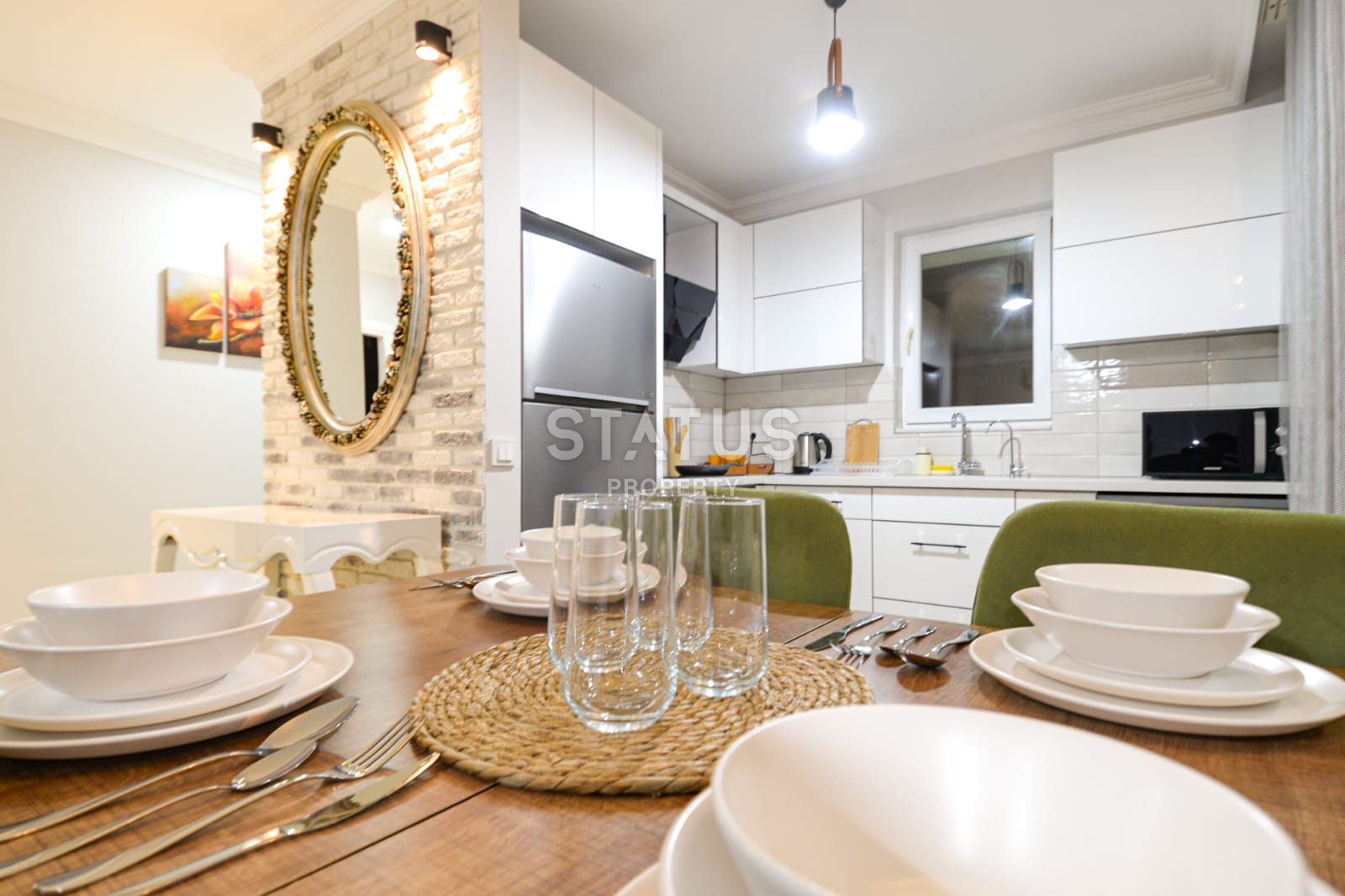 Apartment 2+1 with sea and nature views, 90 m2 in Kargicak. фото 16