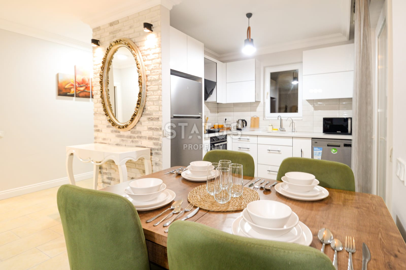 Apartment 2+1 with sea and nature views, 90 m2 in Kargicak. фото 17