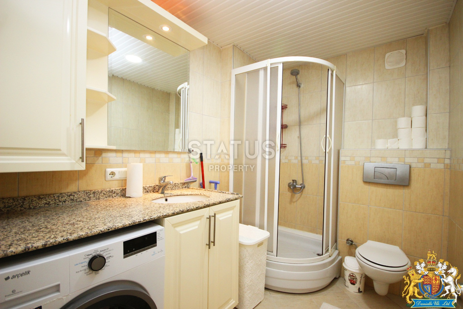 Двухуровневая квартира в Обе с видом на горы планировкой 3+1, 350м к морю фото 8