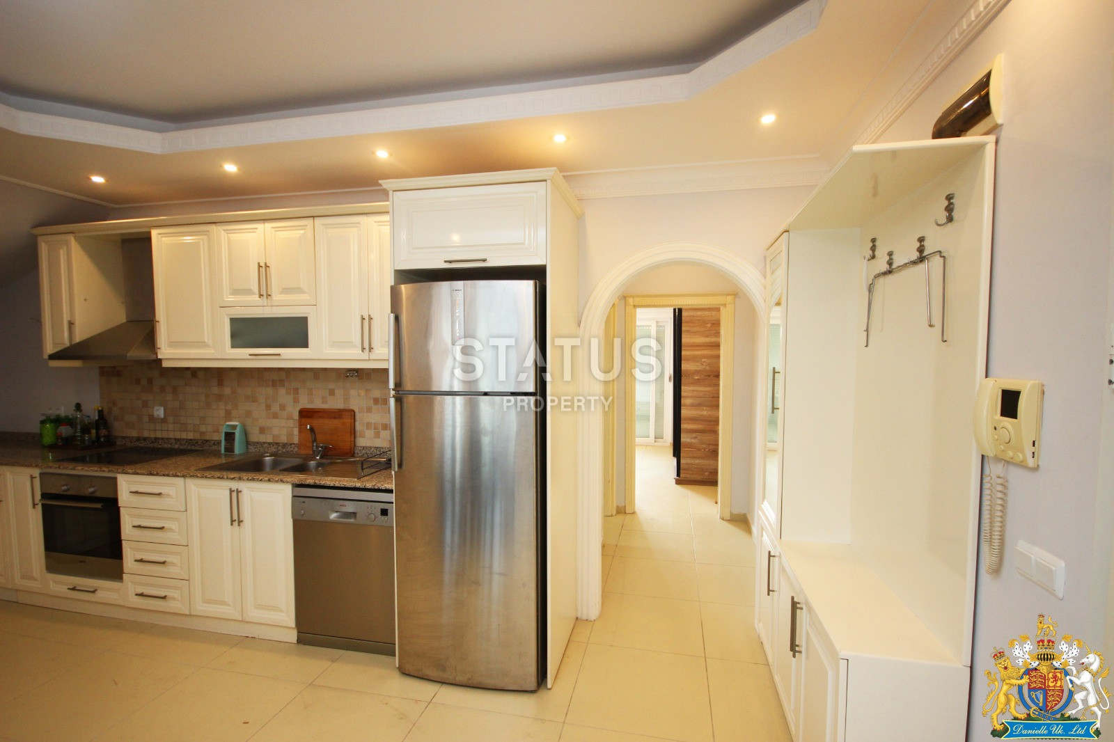 Двухуровневая квартира в Обе с видом на горы планировкой 3+1, 350м к морю фото 16