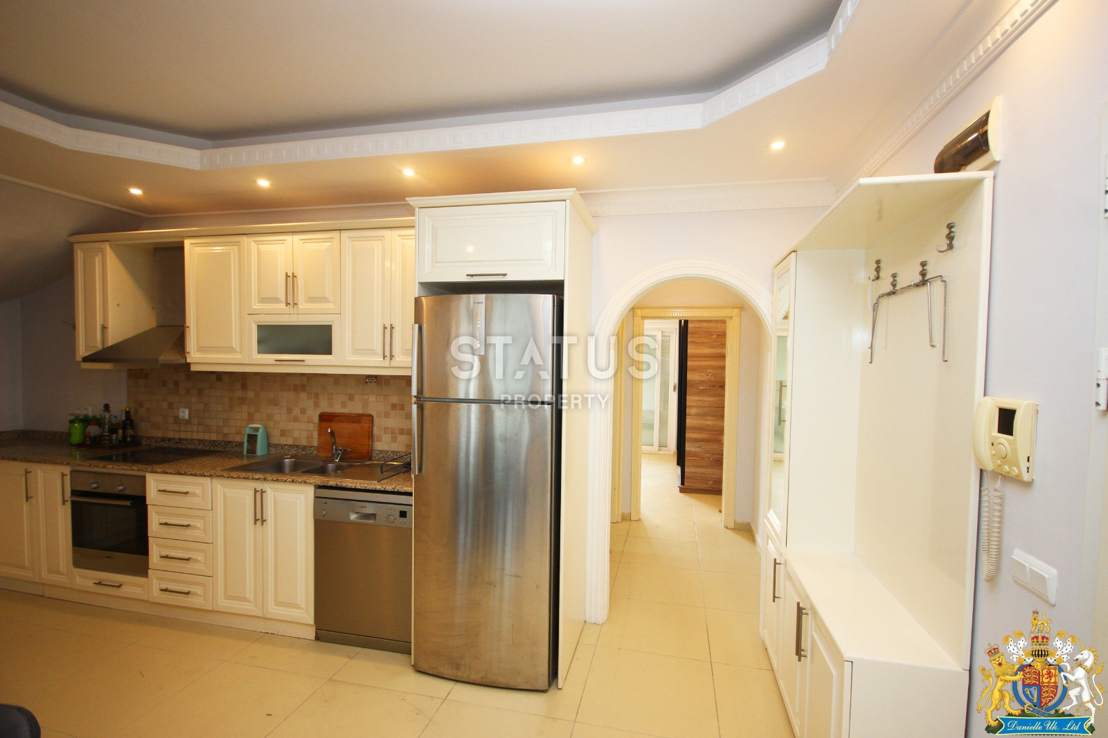 Двухуровневая квартира в Обе с видом на горы планировкой 3+1, 350м к морю фото 17