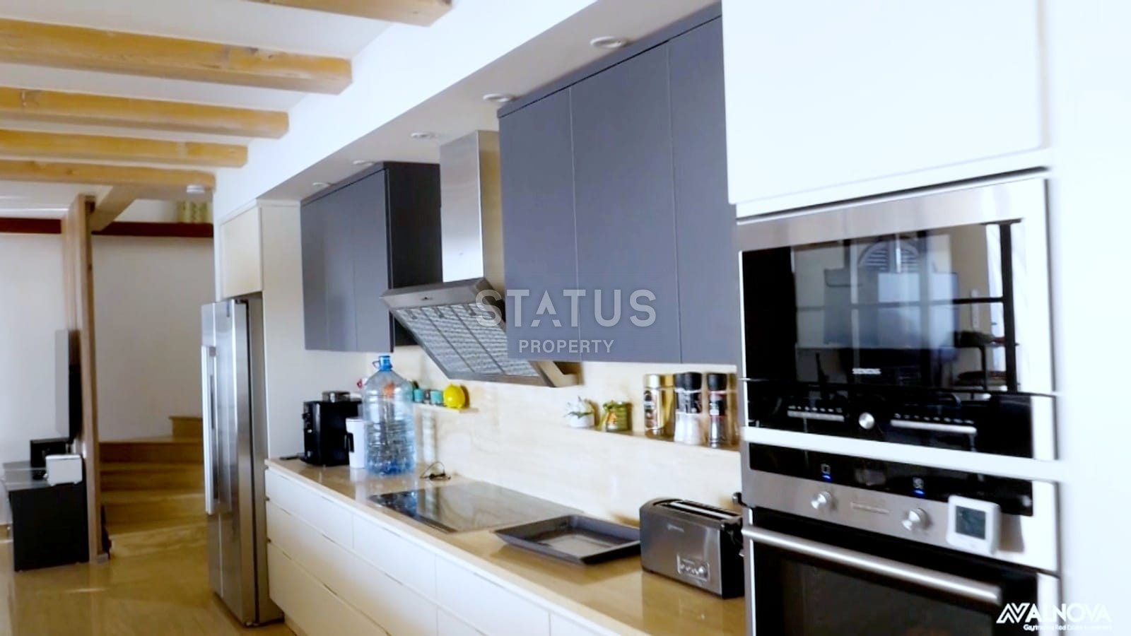 Вилла 6+2 с личным бассейном и панорамой на море и крепость, 390 м2. Центральный район Тепе фото 7