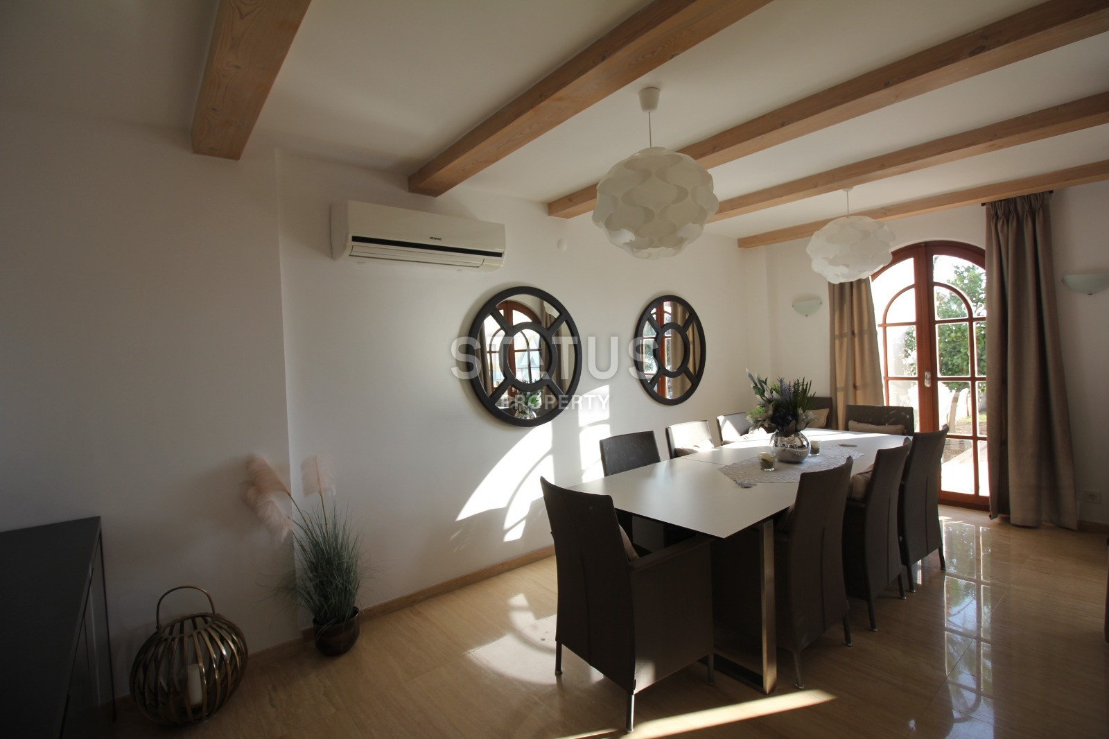 Вилла 6+2 с личным бассейном и панорамой на море и крепость, 390 м2. Центральный район Тепе фото 13