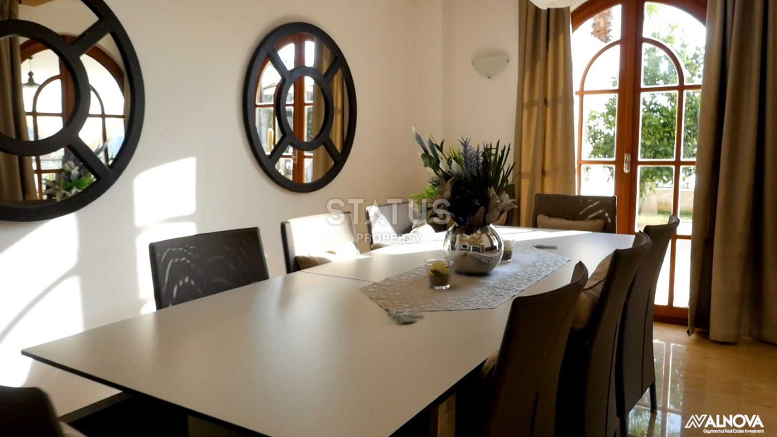 Вилла 6+2 с личным бассейном и панорамой на море и крепость, 390 м2. Центральный район Тепе фото 17