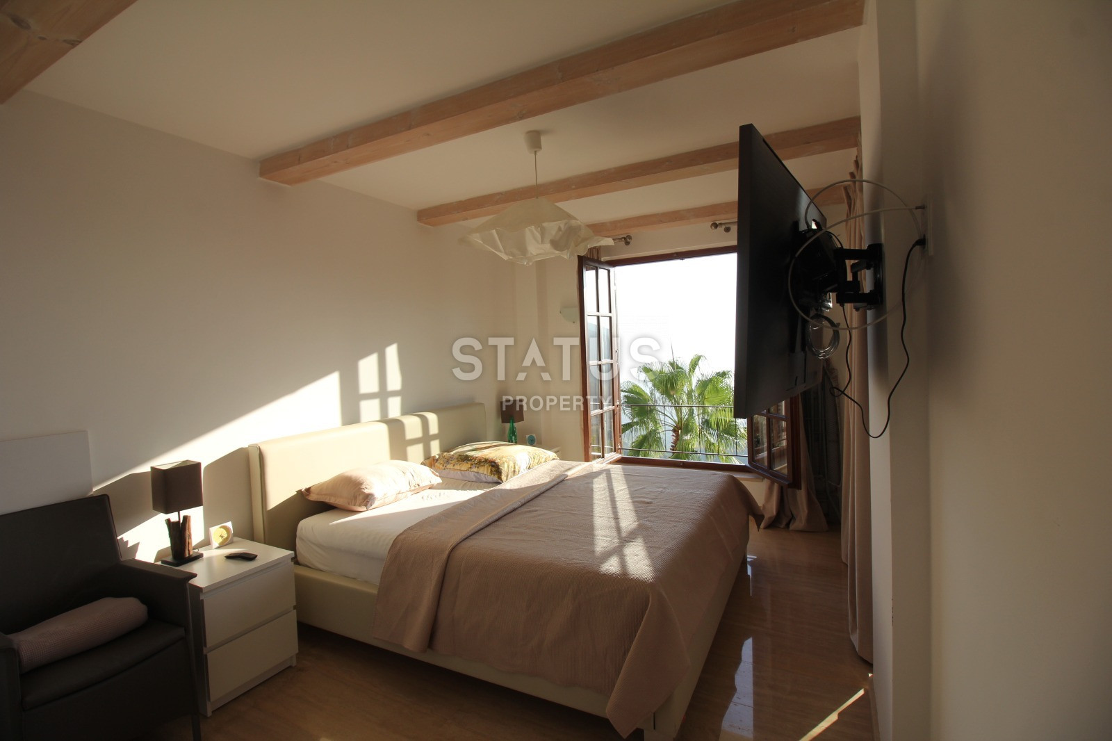 Вилла 6+2 с личным бассейном и панорамой на море и крепость, 390 м2. Центральный район Тепе фото 20