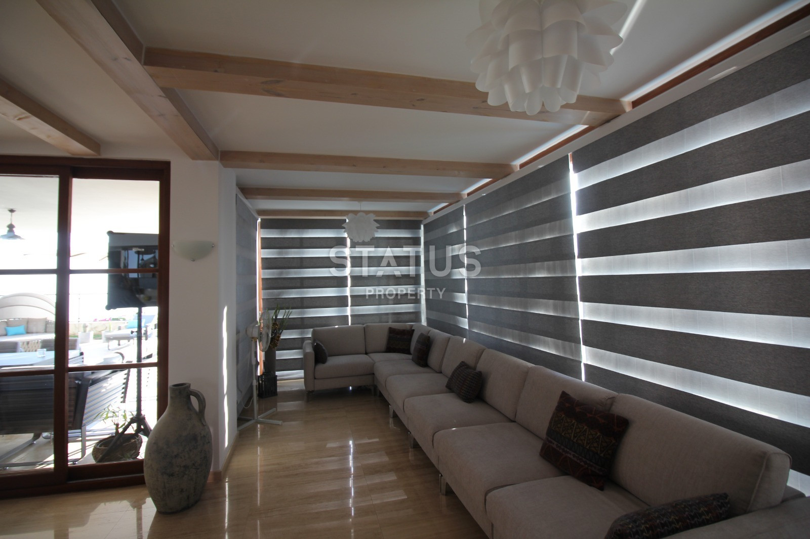 Вилла 6+2 с личным бассейном и панорамой на море и крепость, 390 м2. Центральный район Тепе фото 21