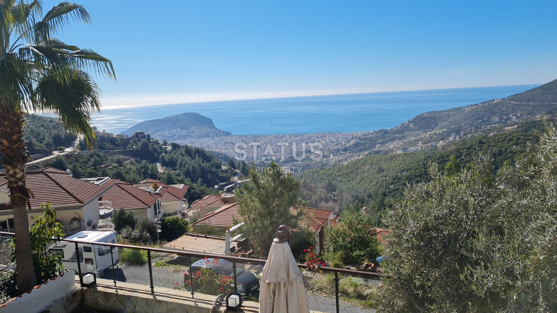 Вилла 6+2 с личным бассейном и панорамой на море и крепость, 390 м2. Центральный район Тепе фото 29