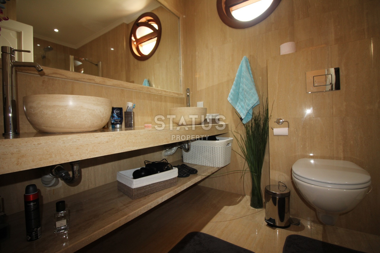 Вилла 6+2 с личным бассейном и панорамой на море и крепость, 390 м2. Центральный район Тепе фото 30