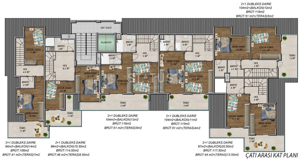Инвестиционный проект в районе Авсаллар, без % рассрочка до конца строительства! 60-140 м2 фото 14
