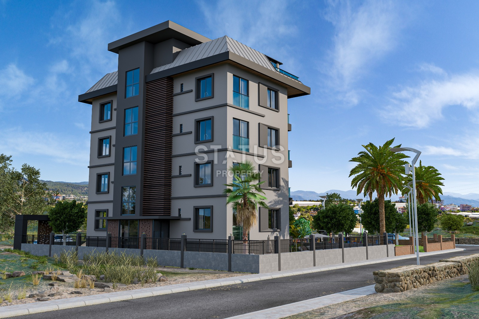 Последняя двухуровневая квартира 1+1 в бутик комплексе в 800 метрах от моря в Авсалларе, 120м.кв фото 9