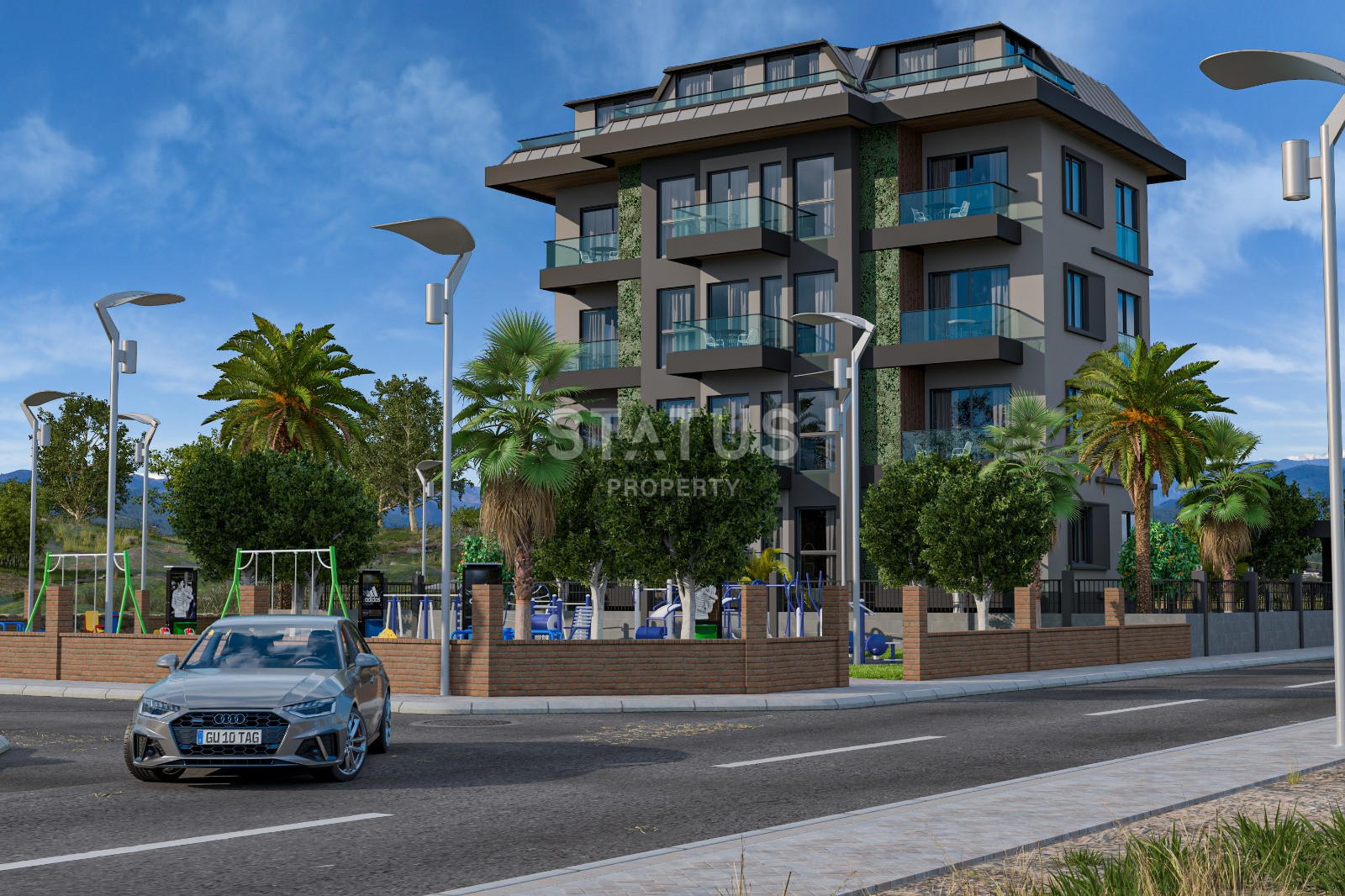 Последняя двухуровневая квартира 1+1 в бутик комплексе в 800 метрах от моря в Авсалларе, 120м.кв фото 13