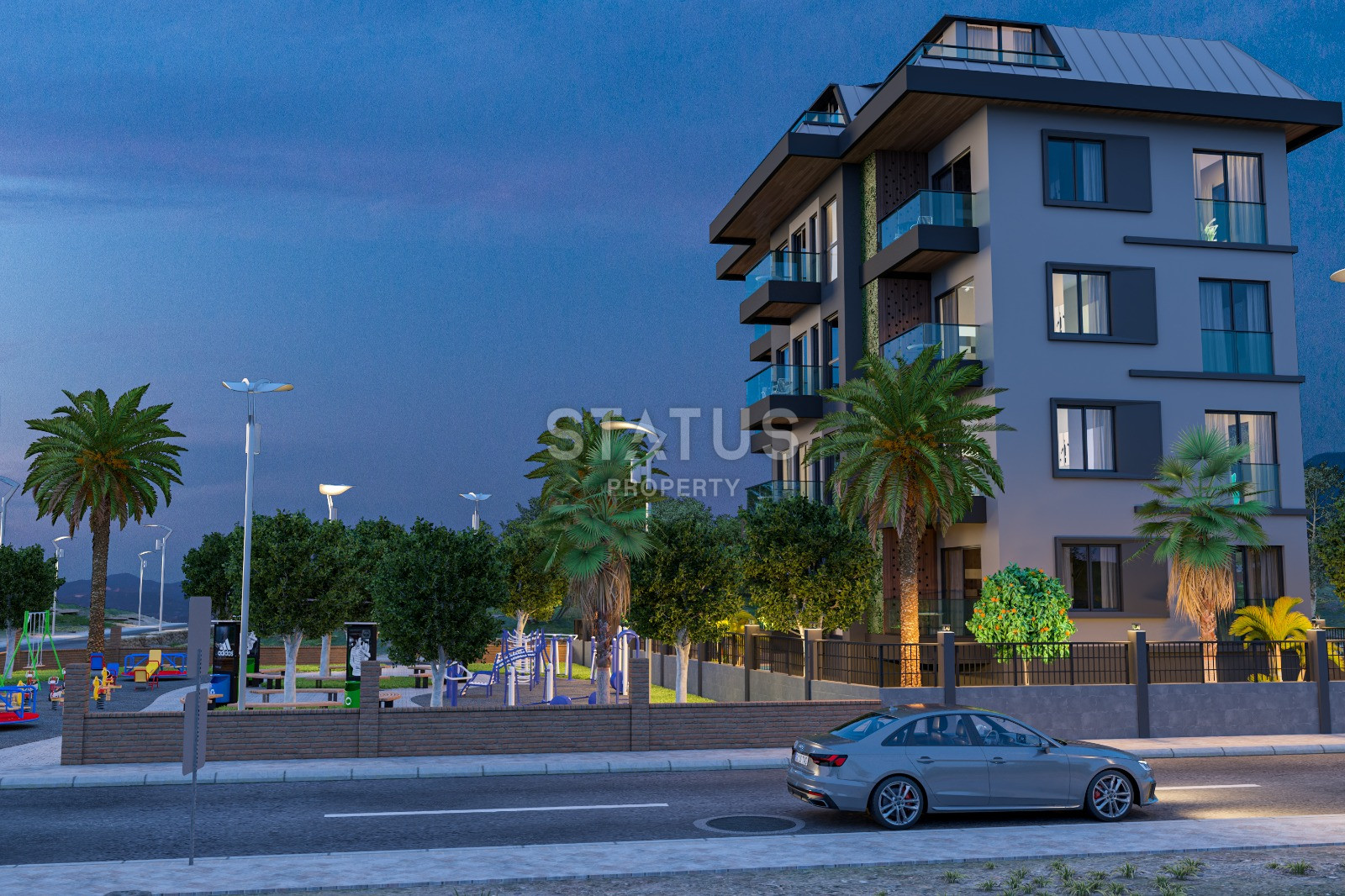 Последняя двухуровневая квартира 1+1 в бутик комплексе в 800 метрах от моря в Авсалларе, 120м.кв фото 21