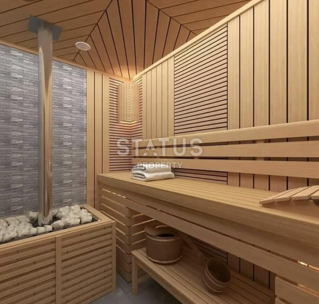 Последняя двухуровневая квартира 1+1 в бутик комплексе в 800 метрах от моря в Авсалларе, 120м.кв фото 24