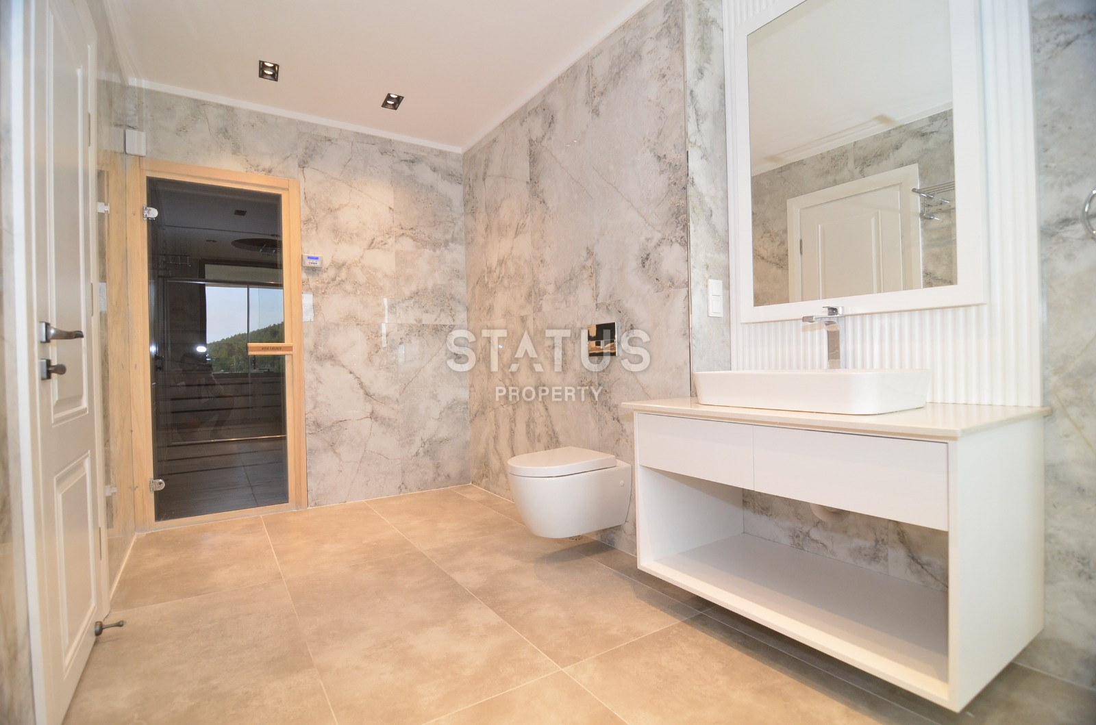 Просторная вилла 4+1 с собственным бассейном, сауной, джакузи и лифтом в районе Тепе, 390м.кв фото 18