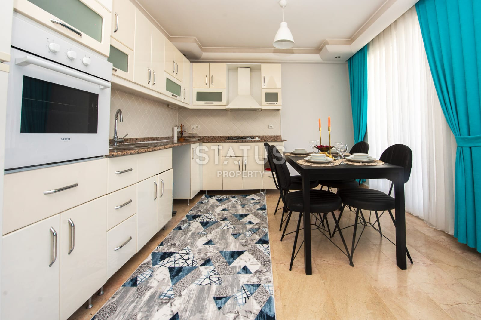 Меблированная квартира 2+1 с видом на море и горы в Махмутларе,120 м2. фото 19