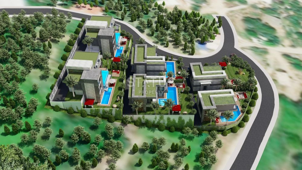 Luxury villa project under construction in Kargicak area, 524 – 677 m2 фото 3