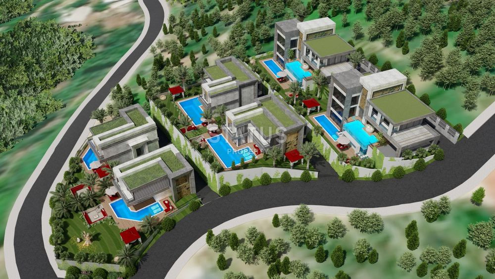 Luxury villa project under construction in Kargicak area, 524 – 677 m2 фото 5