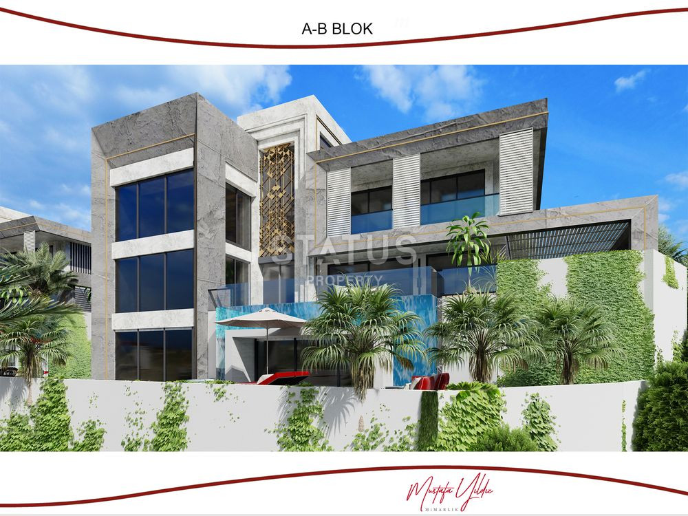 Luxury villa project under construction in Kargicak area, 524 – 677 m2 фото 20