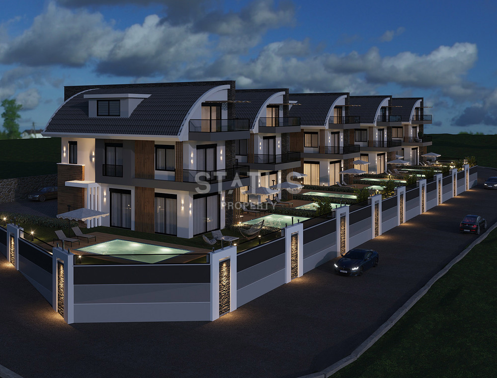 Villas 4+1 under construction 700 meters from the sea. Private pool and garden for each villa! фото 7