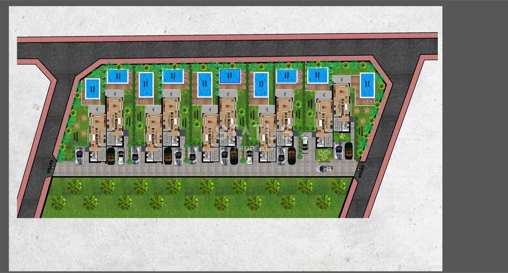 Villas 4+1 under construction 700 meters from the sea. Private pool and garden for each villa! фото 9