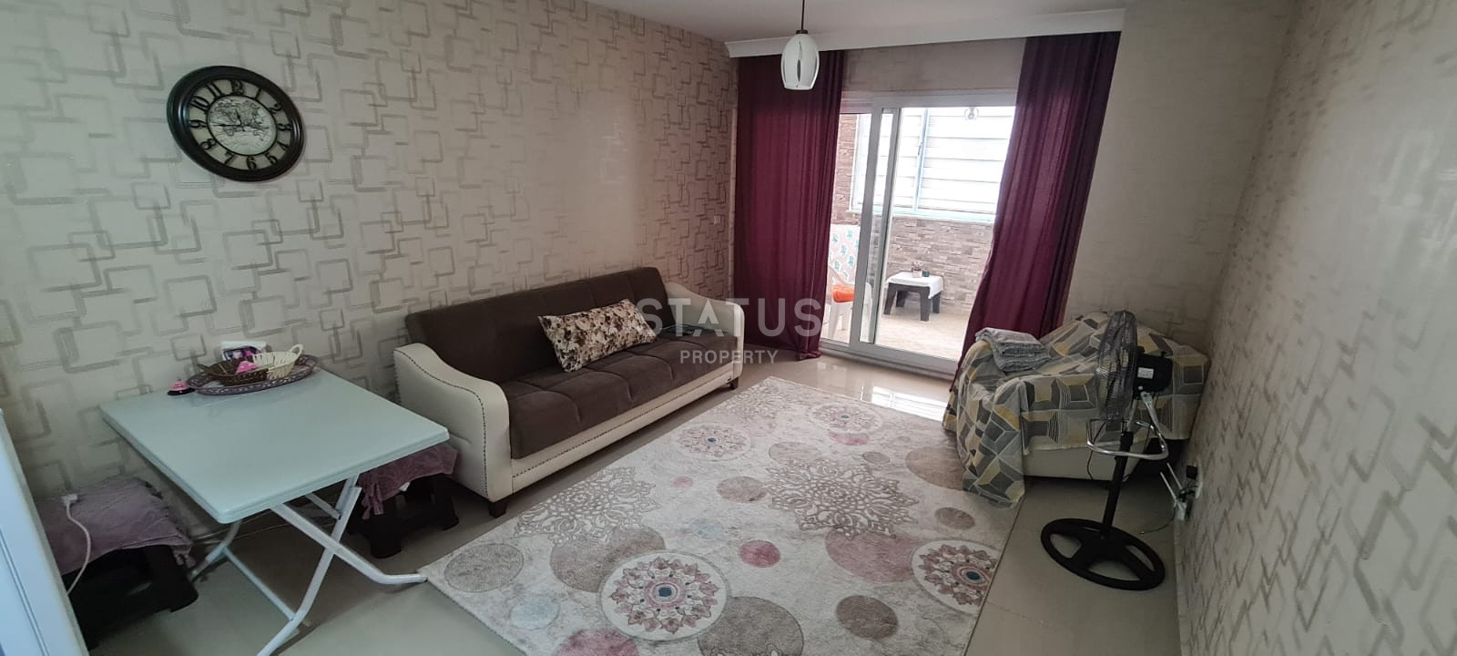 Apartment 1+1 with furniture in a complex with a large area in Mamhutlar, 60 m2 фото 4