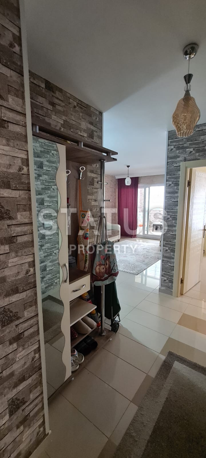 Apartment 1+1 with furniture in a complex with a large area in Mamhutlar, 60 m2 фото 11