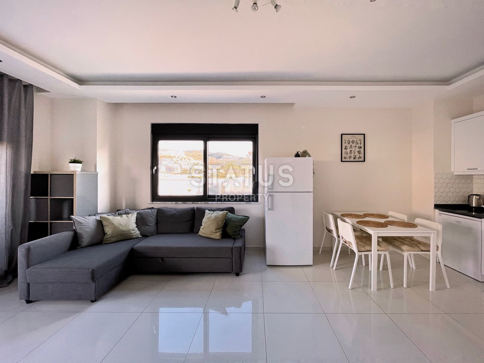 Просторные апартаменты у моря в Каргыджаке, комплекс с инфраструктурой, 1+1 75м2 фото 5