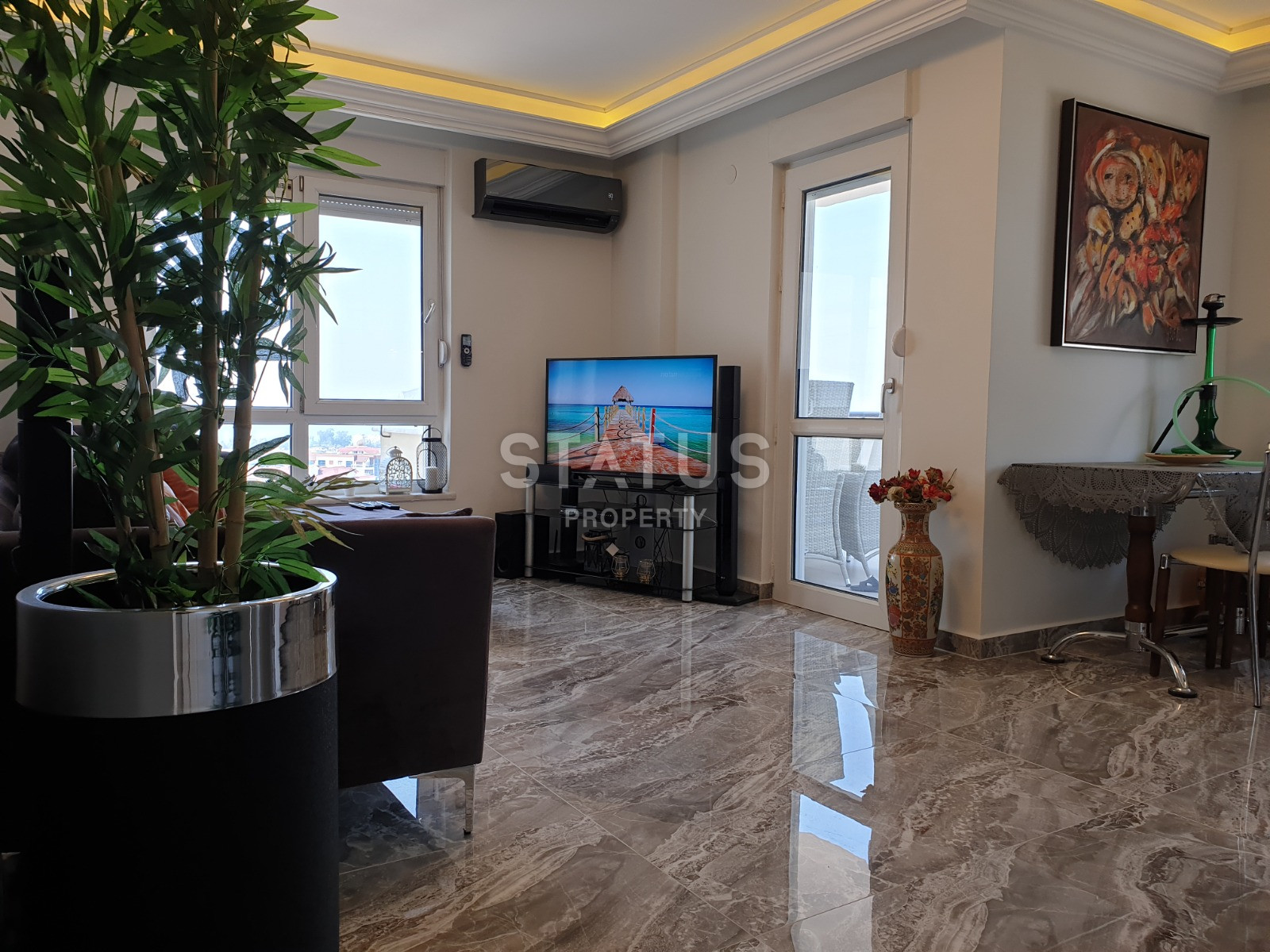 Furnished apartment 1+1 with a modern renovation and excellent views, 60 sq.m. фото 9